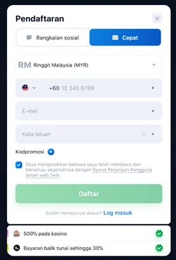 1win pendaftaran